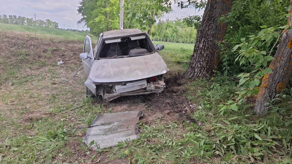 В аварии пострадал водитель