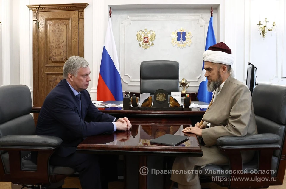 Муфтий Ульяновской области рассказал губернатору о планах застройки Федерации | ФОТО: Правительство Ульяновской области