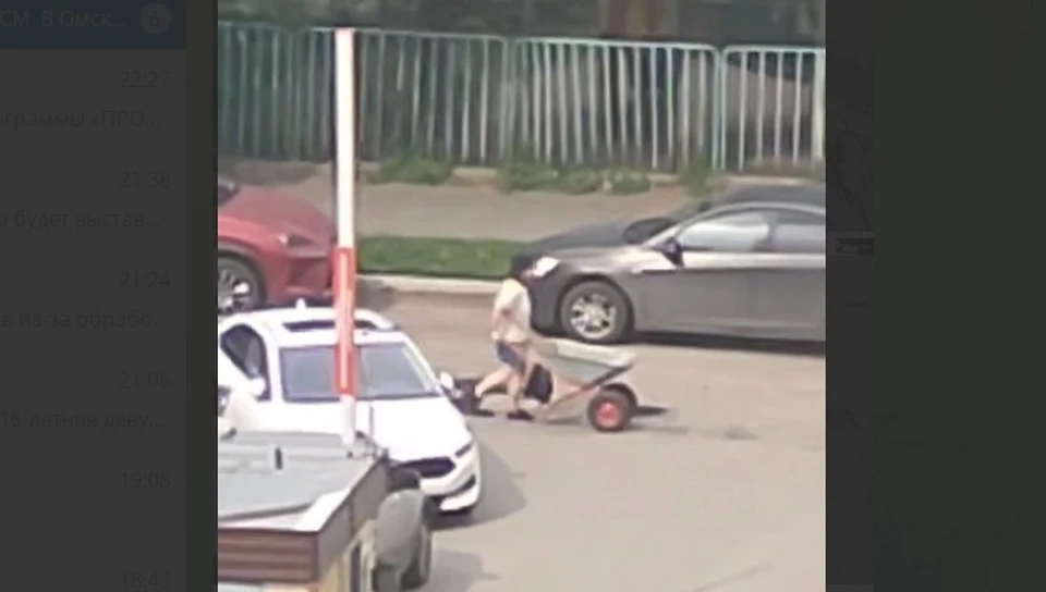 Фото: скриншот с видео с телеграм-канала «Омск Live»