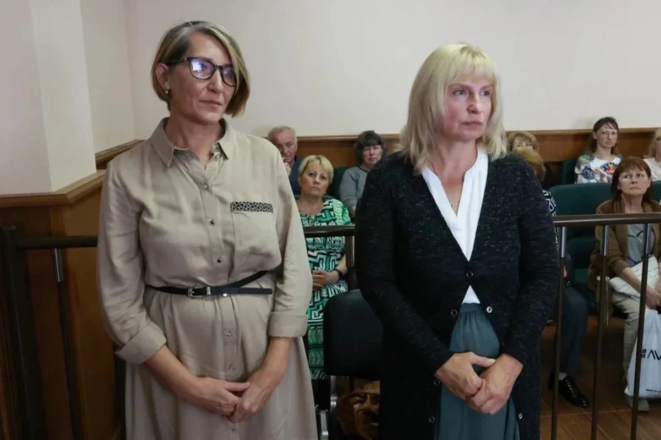 Елена Медведева и Александра Феофанова.