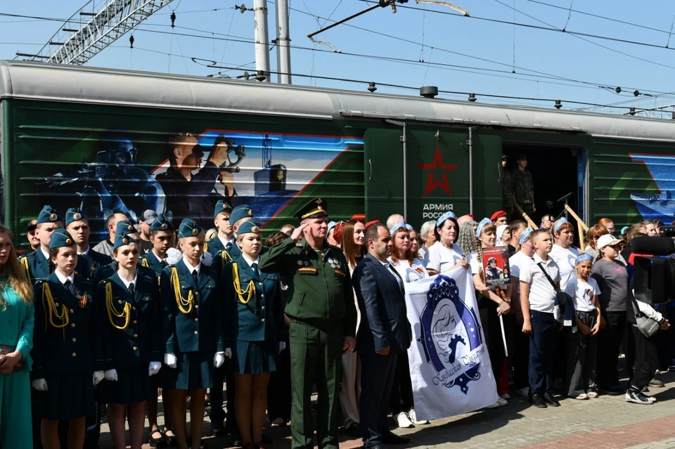 В Новокузнецк прибыл агитпоезд «Единство в памяти. Сила в подвиге!».