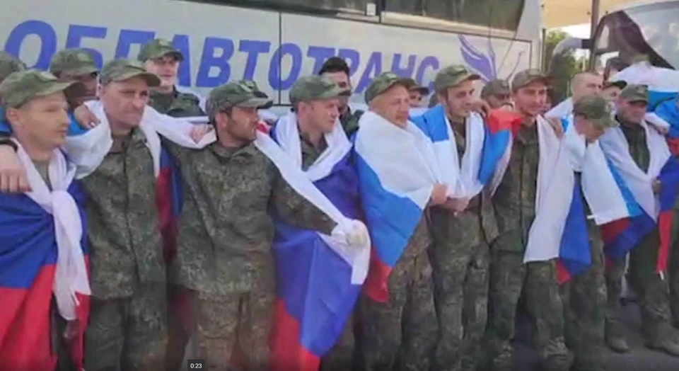 Россию из плена вернулась вторая группа освобождённых военнослужащих