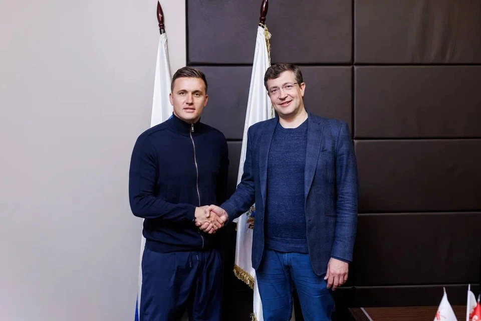 Глеб Никитин пожелал удачи в работе новому главному тренеру «Пари НН». Фото: t.me/glebnikitin_nn
