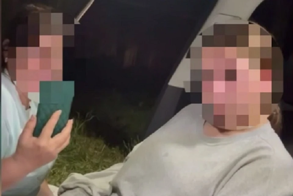 В присутствии родителей девушке предложили пройти проверку на алкогольное опьянение. Фото: стоп-кадр видео ГАИ СК
