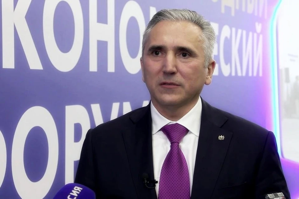 Губернатор Александр Моор рассказал об успехах в создании благоприятного инвестиционного климата в регионе. Фото: пресс-служба губернатора Тюменской области.