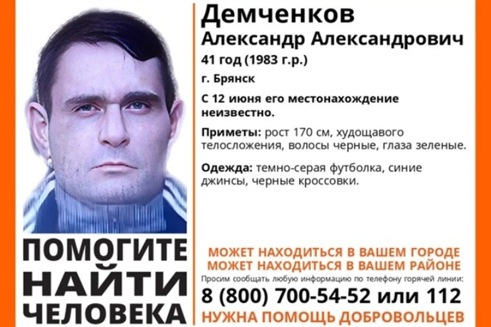Фото: поисковый отряд "Лиза Алерт", ВКонтакте.