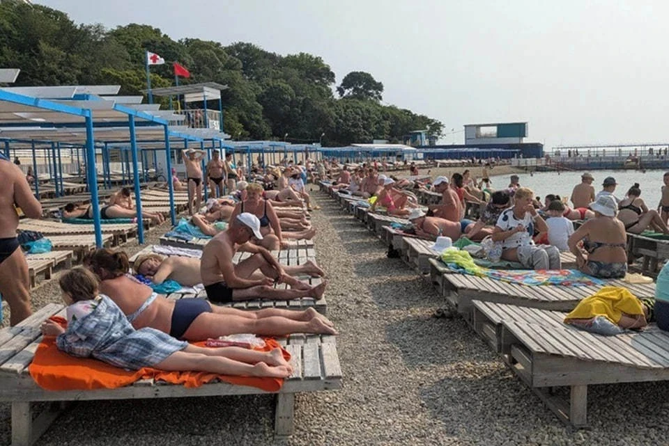 Аншлаги на пляжах Анапы