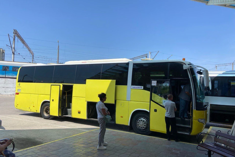 С 24 июня начал курсировать автобусный маршрут «Евпатория — Алчевск». Фото: Министерство транспорта Республики Крым