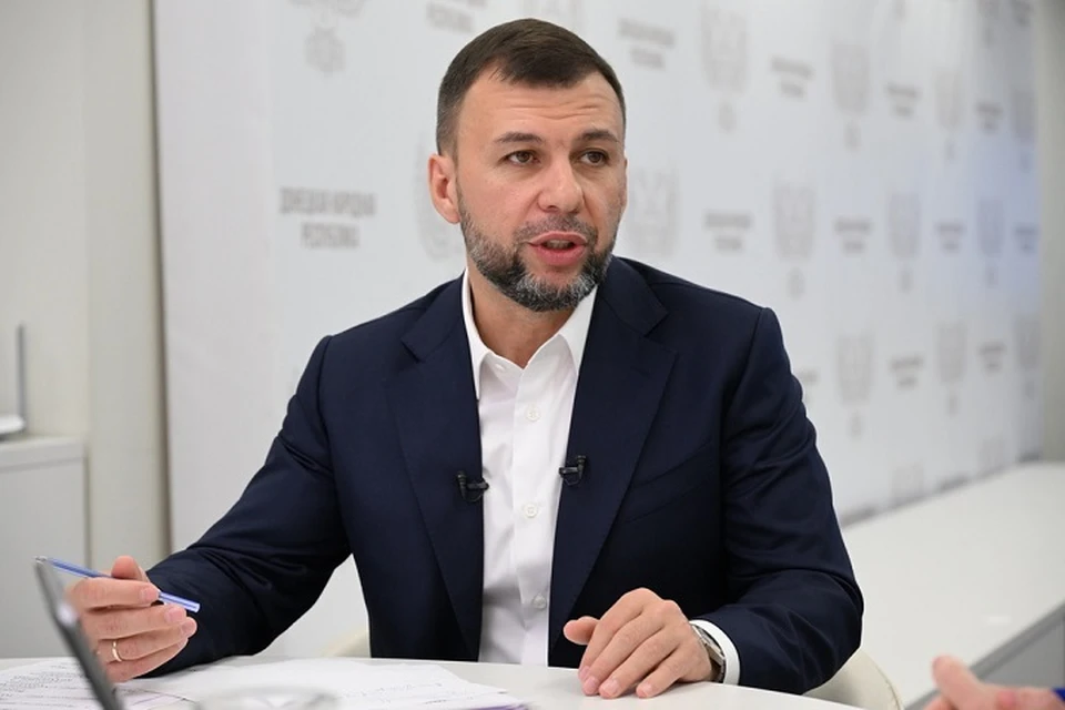 Глава ДНР Денис Пушилин провел третью с начала года Прямую линию с жителями региона. Фото: Сайт Главы ДНР