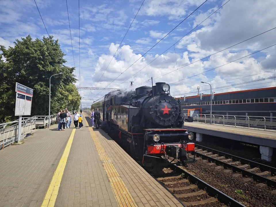 Паровоз «Малютка» совершил первый туристический рейс в Нижнем Новгороде. Фото: пресс-служба ГЖД.