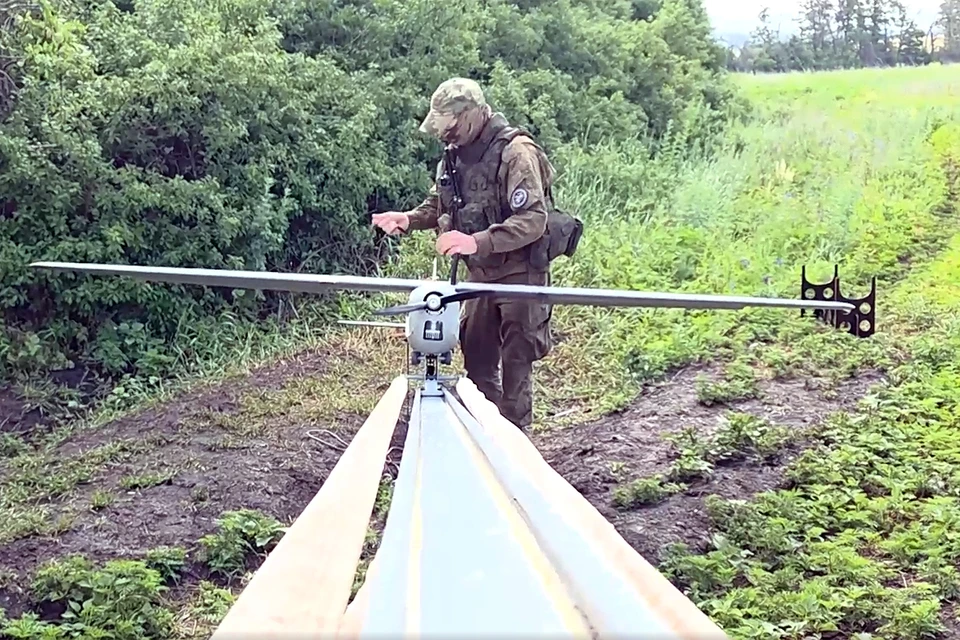 Боевая работа расчета БпЛА Орлан-10