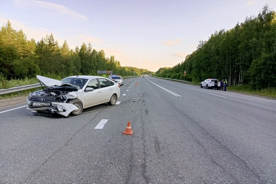 Двое детей пострадали в ДТП на трассе под Нижним Тагилом. Фото: Госавтоинспекция по Свердловской области