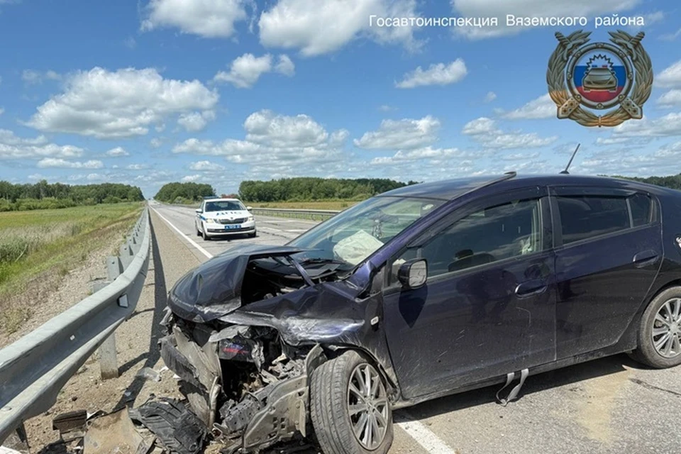 Мама с малышом попали в больницу после аварии в Хабаровском крае. Фото: полиция Вяземского района