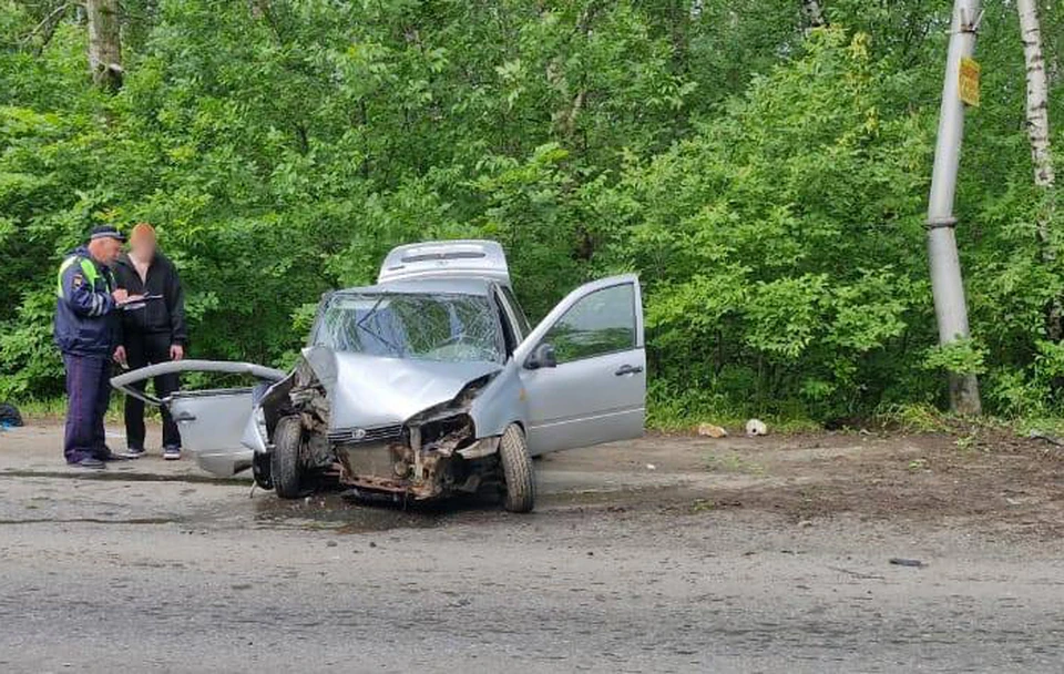 Фото с места ДТП.