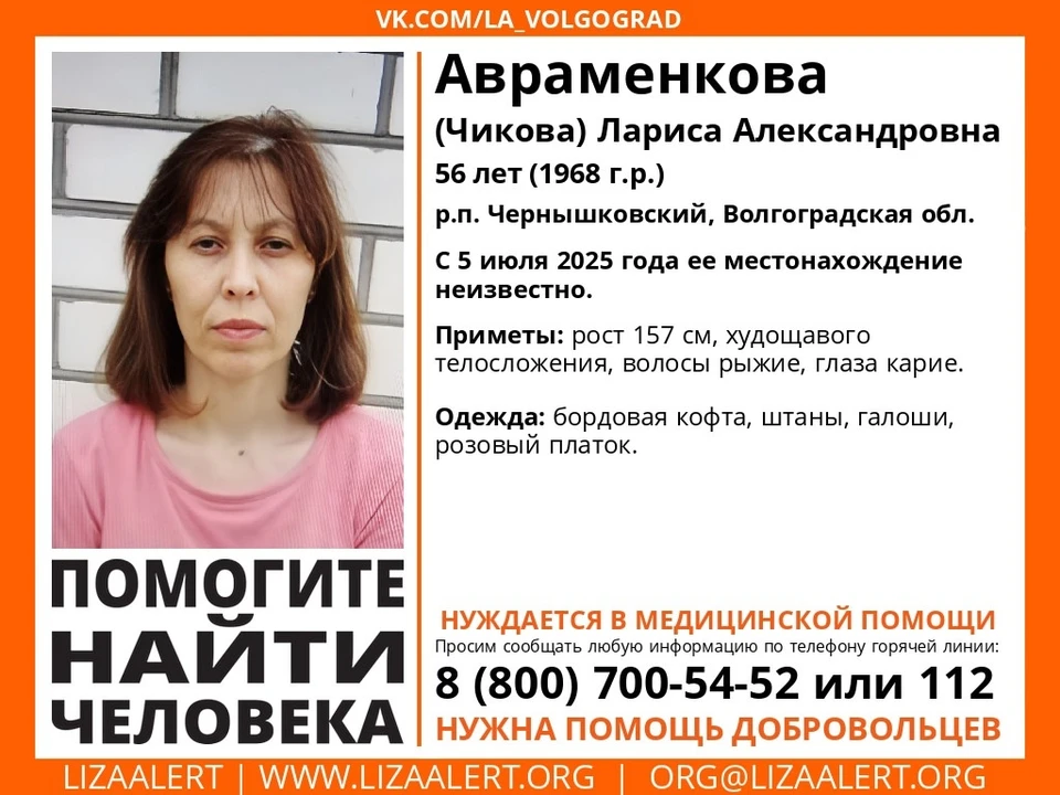 Женщина пропала сутки назад. Фото: Лиза Алерт.