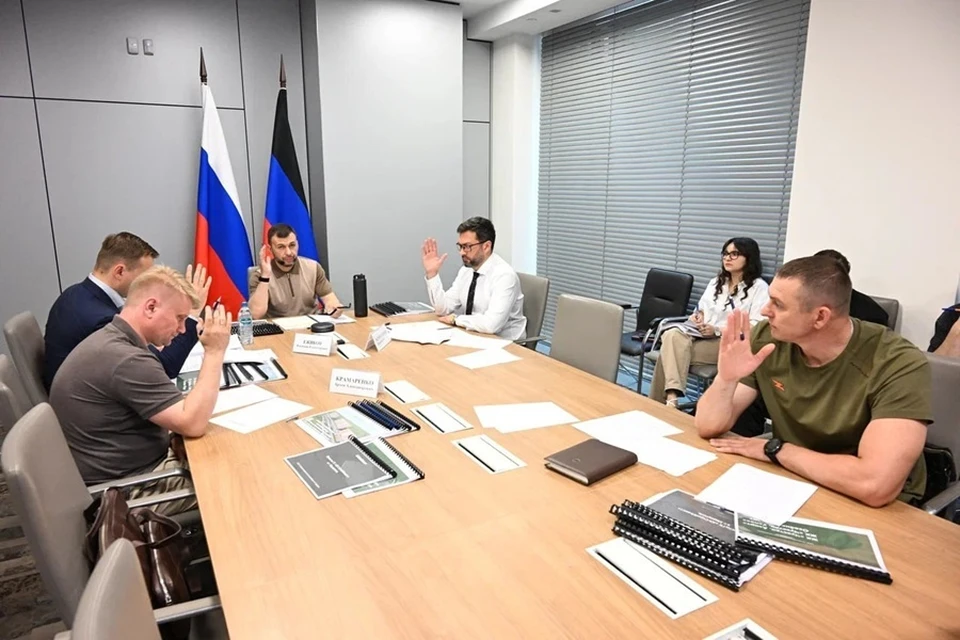 Глава ДНР Денис Пушилин провел заседание инвестиционного комитета. Фото: Корпорация развития Донбасса