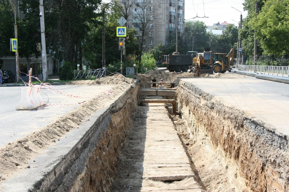 Подробности капремонта теплосетей на улице Гагарина в Рязани сообщила мэрия. Фото: администрация Рязани.