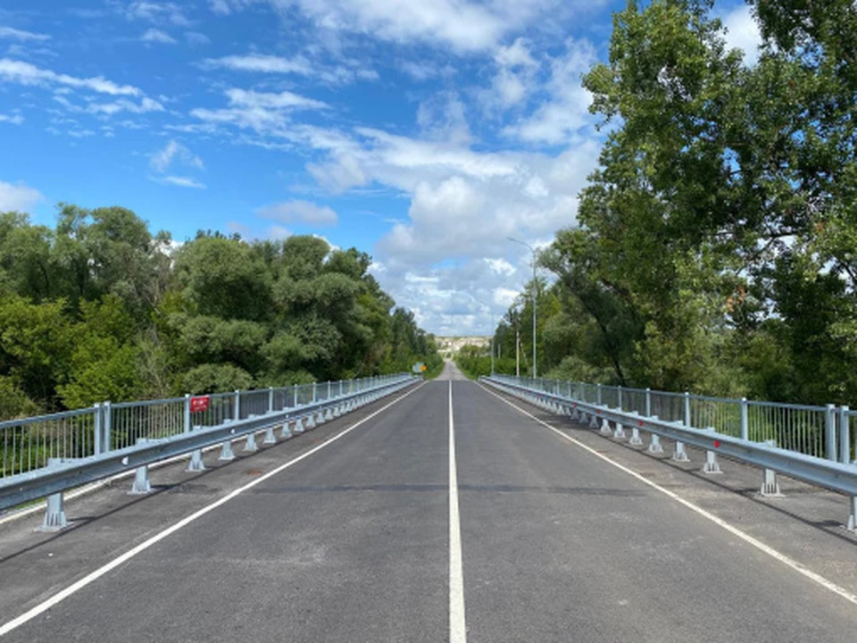 В Белгородской области капитально отремонтировали мост через реку Валуй