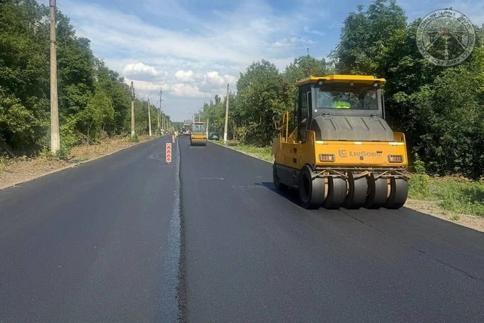 В Донецке и Макеевке обновлено более 40 километров дорог. Фото: Служба автомобильных дорог Донбасса