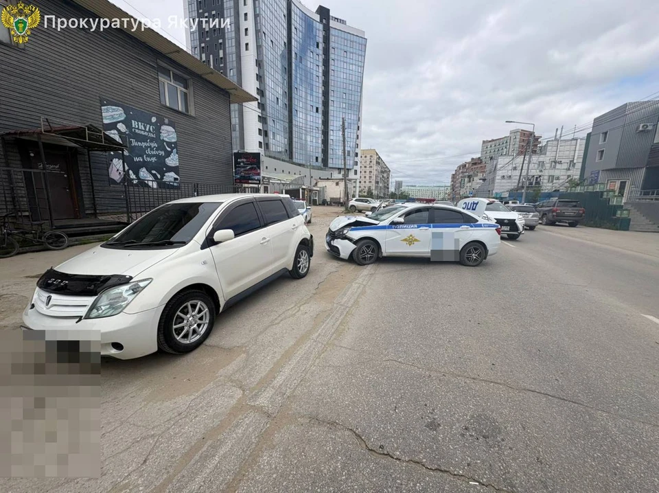 В Якутске направлено в суд дело о наезде на авто ДПС после составления протокола Фото: Прокуратура Якутии