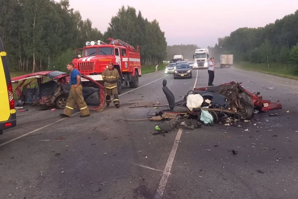 Смертельное ДТП произошло под Новосибирском. Фото: ГАИ Новосибирской области