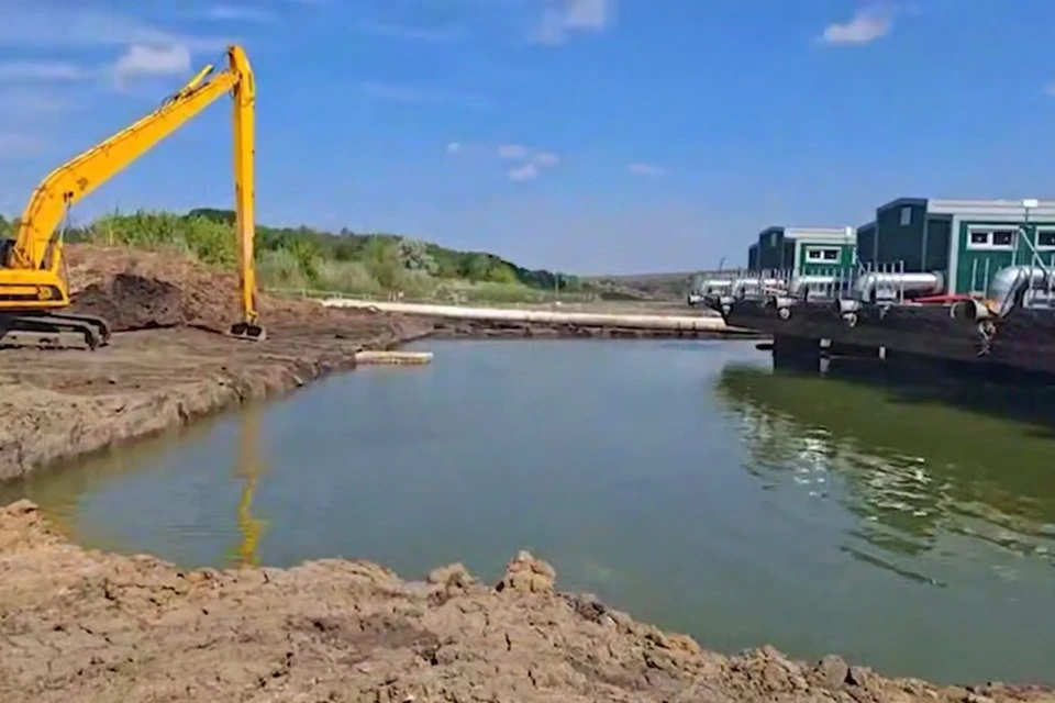 Новый водовод в ДНР будет давать около 100 тысяч кубометров воды ежедневно. Фото: ТГ/Пушилин