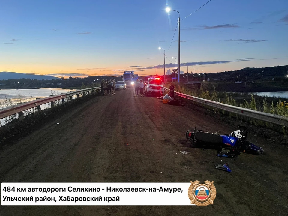 Два подростка госпитализированы после столкновения мотоциклов в Ульчском районе Фото: ГАИ Хабаровского края