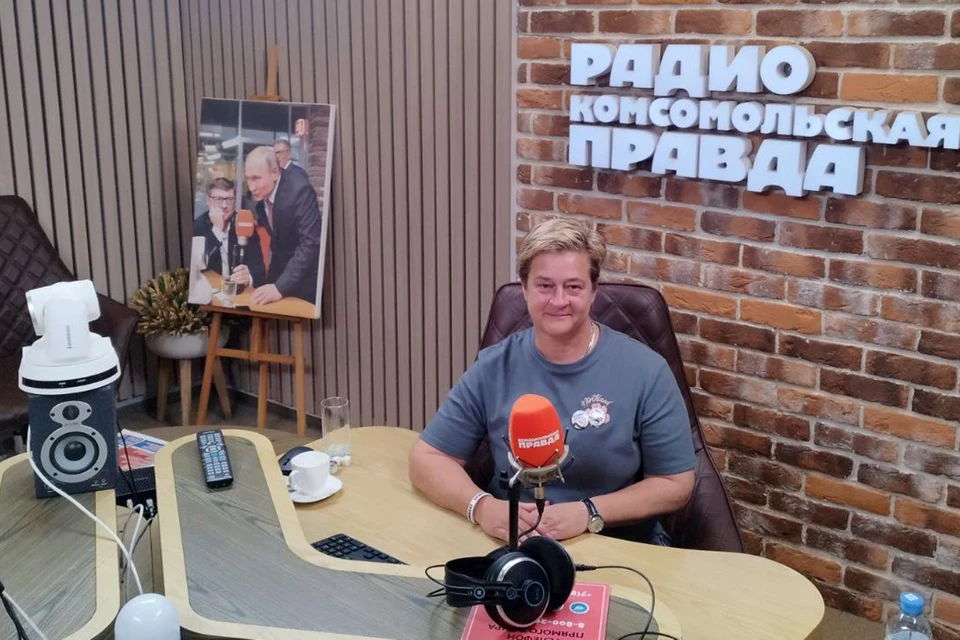 Лиана Килинч в студии радио «Комсомольская правда»