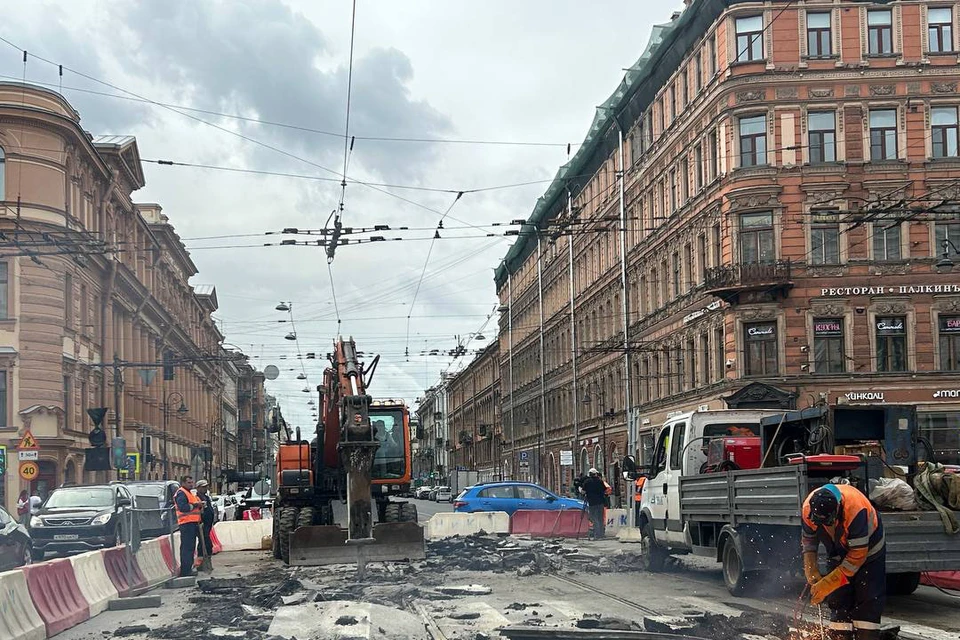 Ремонтные работы на Невском проспекте. Фото: krti.gov.spb.ru