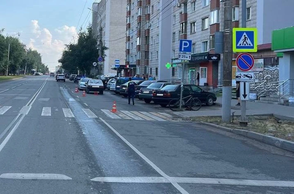 Ребенок получил травмы в результате столкновения. Фото: ГАИ по Кировской области