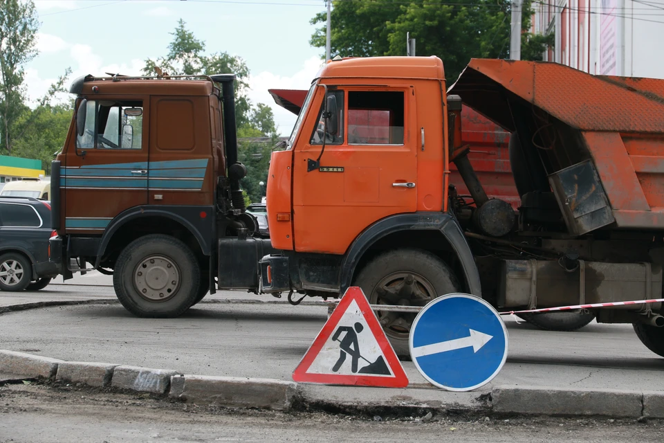 Движение в месте работ ограничат