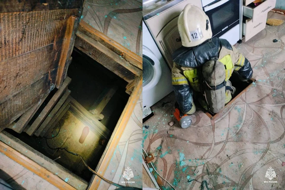 В деревне Новосибирской области из-за хлопка газа частично сломался дом. Фото: МЧС по Новосибирской области