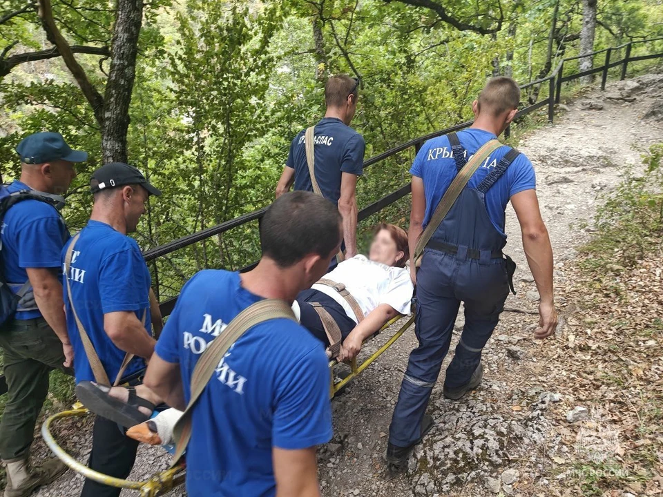Человек вне опасности. Фото: ГУ МЧС Крыма