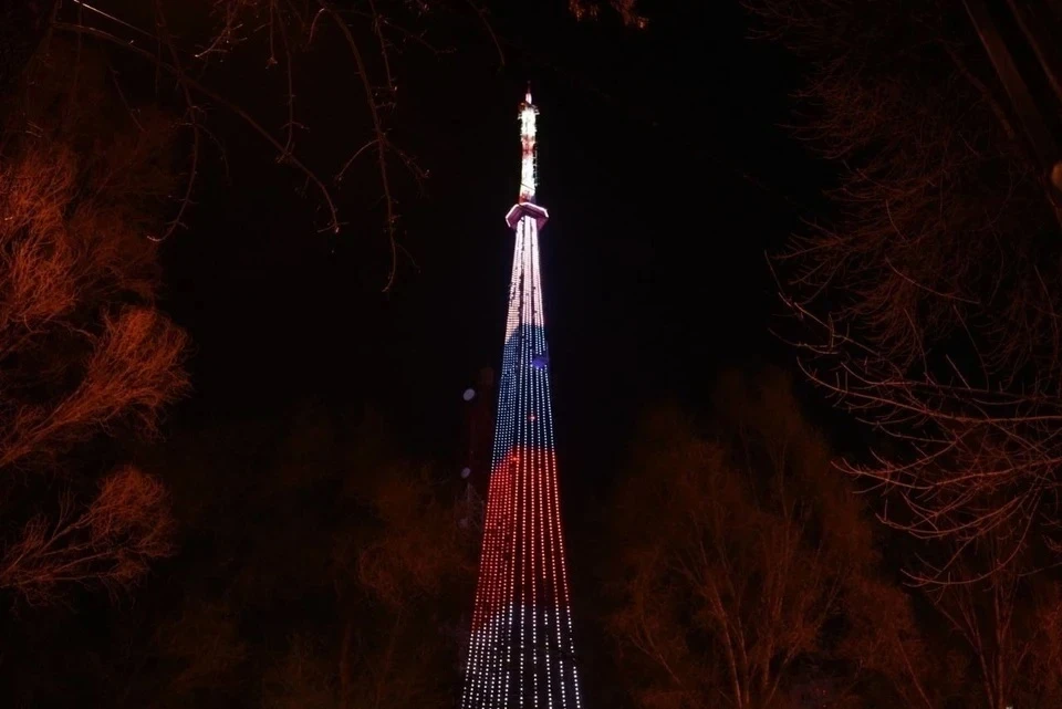 Телебашня загорится яркими огнями