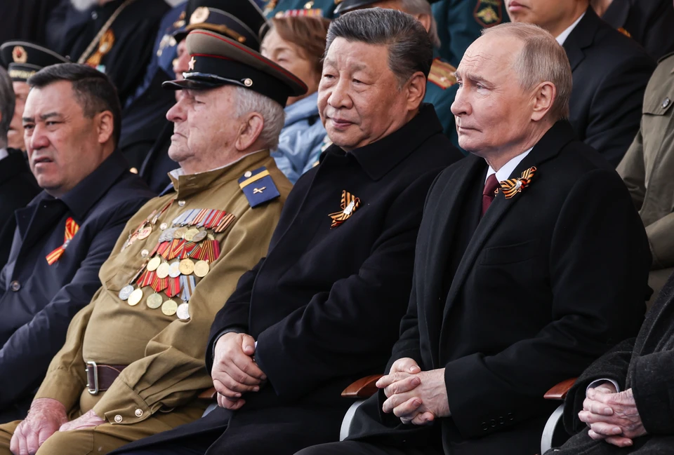 ТАСС: Сидевший рядом с Путиным и Си Цзиньпином на параде ветеран отметил 100 лет. Фото: Вячеслав Прокофьев/ТАСС