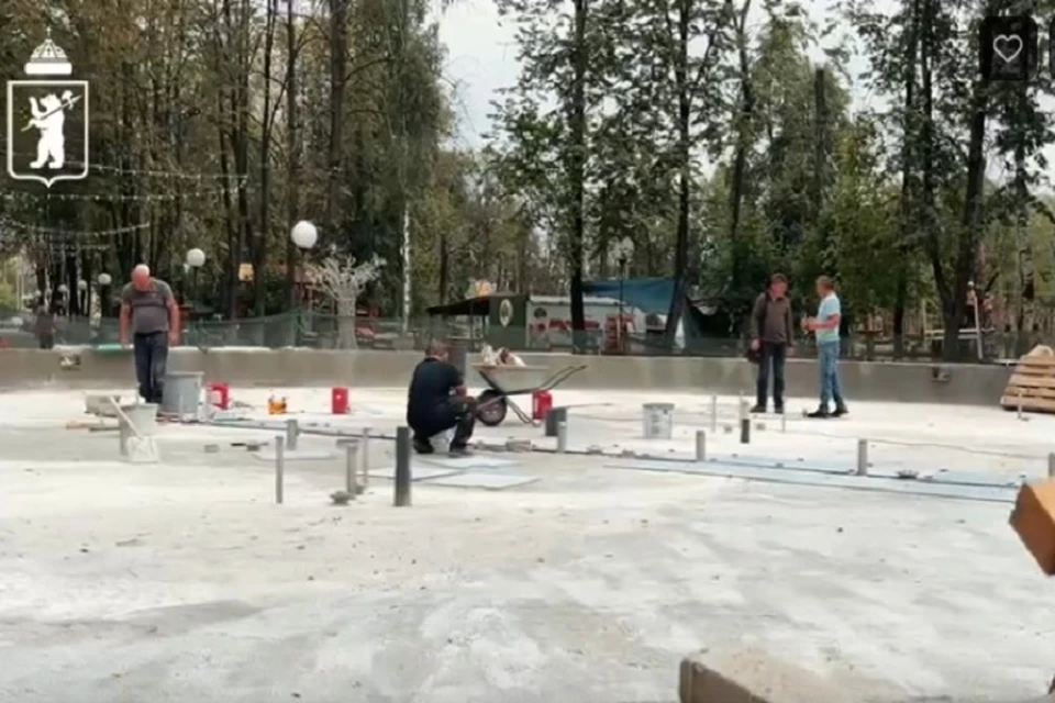 Обновление Юбилейного парка идет полным ходом.