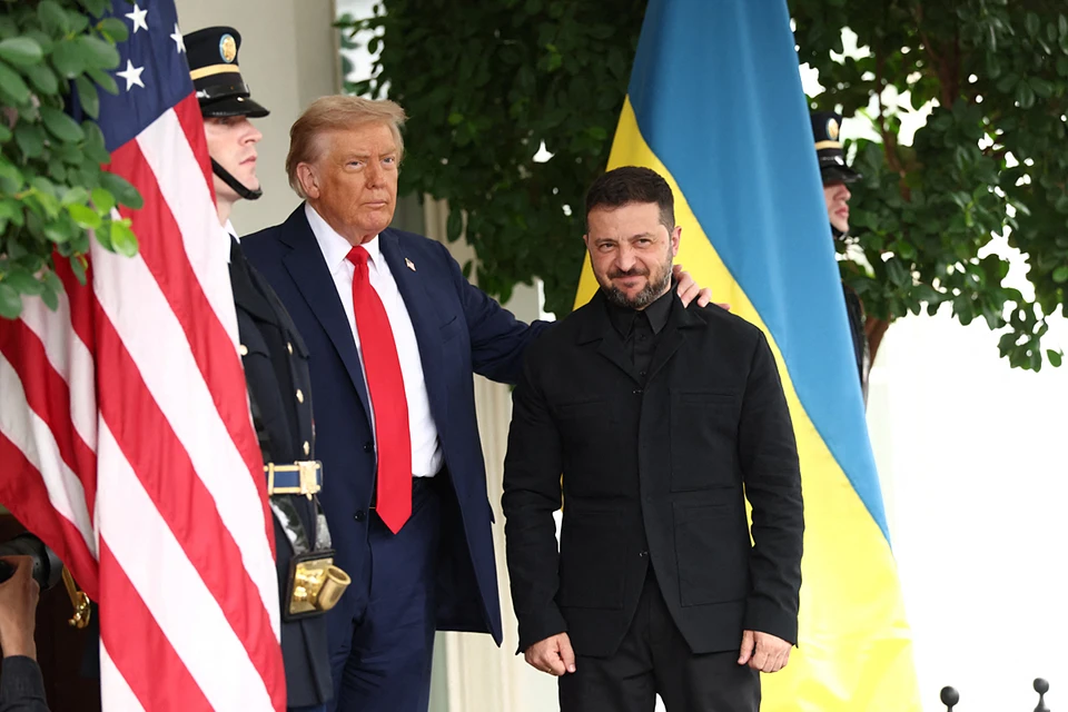 Трамп встретил Зеленского, выйдя на крылечко