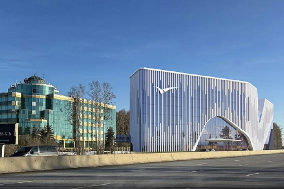 Отель будет визуально напоминать волну. Фото: архитектурное бюро ARCHINFORM