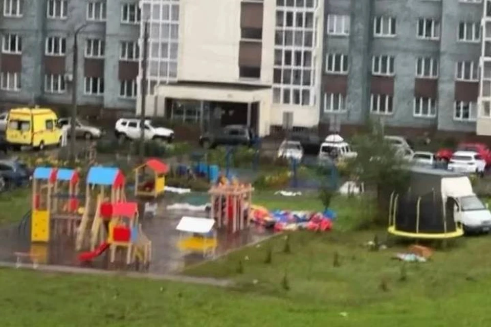 Во время трагедии на батуте находились дети. Фото: Луиза Нагорнова.
