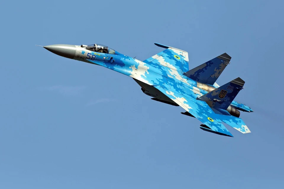 Украинский истребитель Су-27 разбился в Запорожской области, пилот погиб