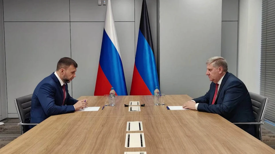 Нижегородец Андрей Чертков стал председателем правительства ДНР. Фото: телеграм-канал Дениса Пушилина.