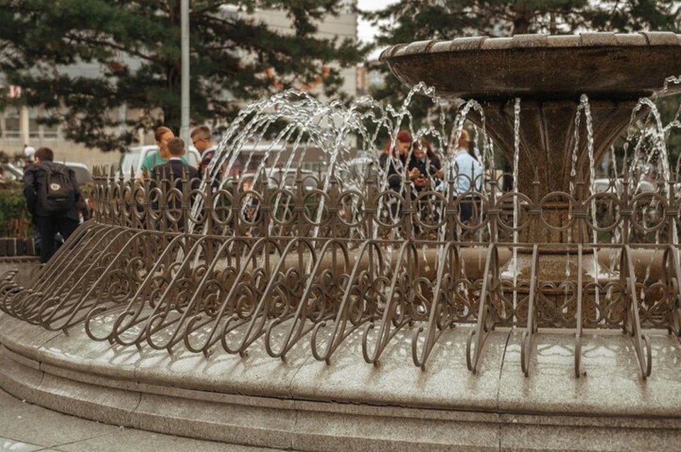 Традиционно сезон фонтанов в Хабаровске завершается в конце сентября