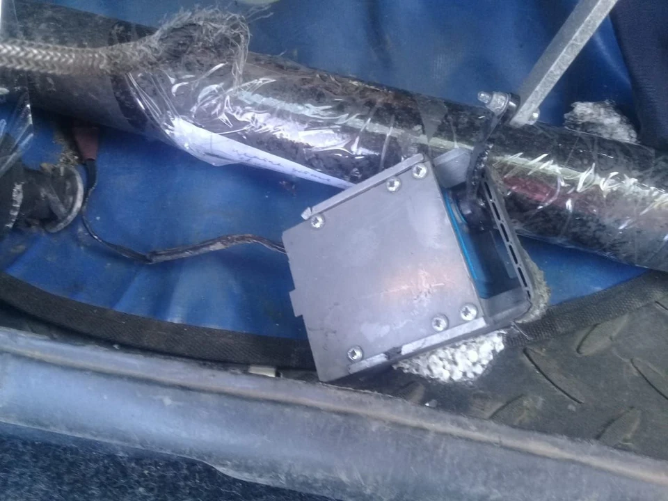 Обломки дрона.