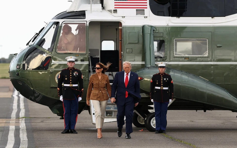 Вертолёт Трампа совершил экстренную посадку в аэропорту Лутон