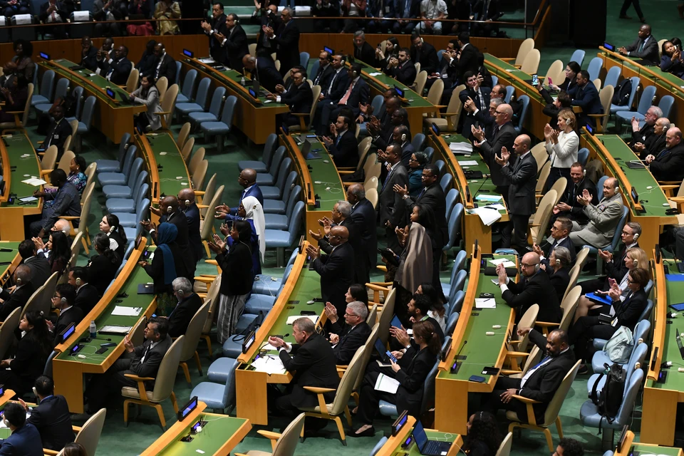 Вершинин напомнил, что 149 государств признали Палестину до случившейся катастрофы