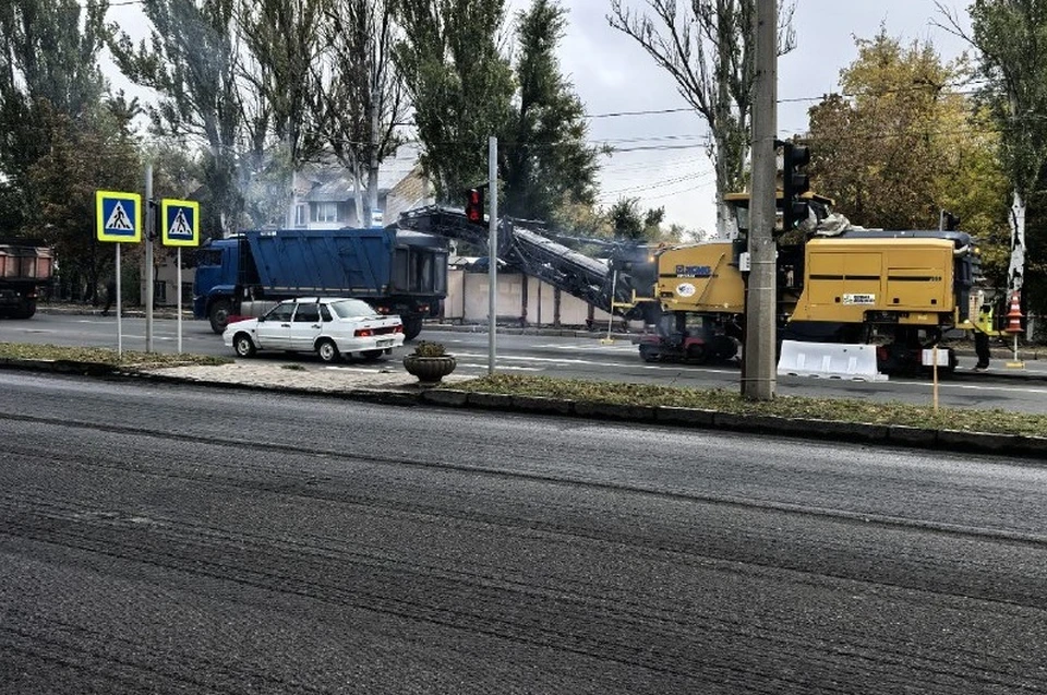 Капитальный ремонт охватит 3,4 километра проспекта. Фото: Минтранс ДНР