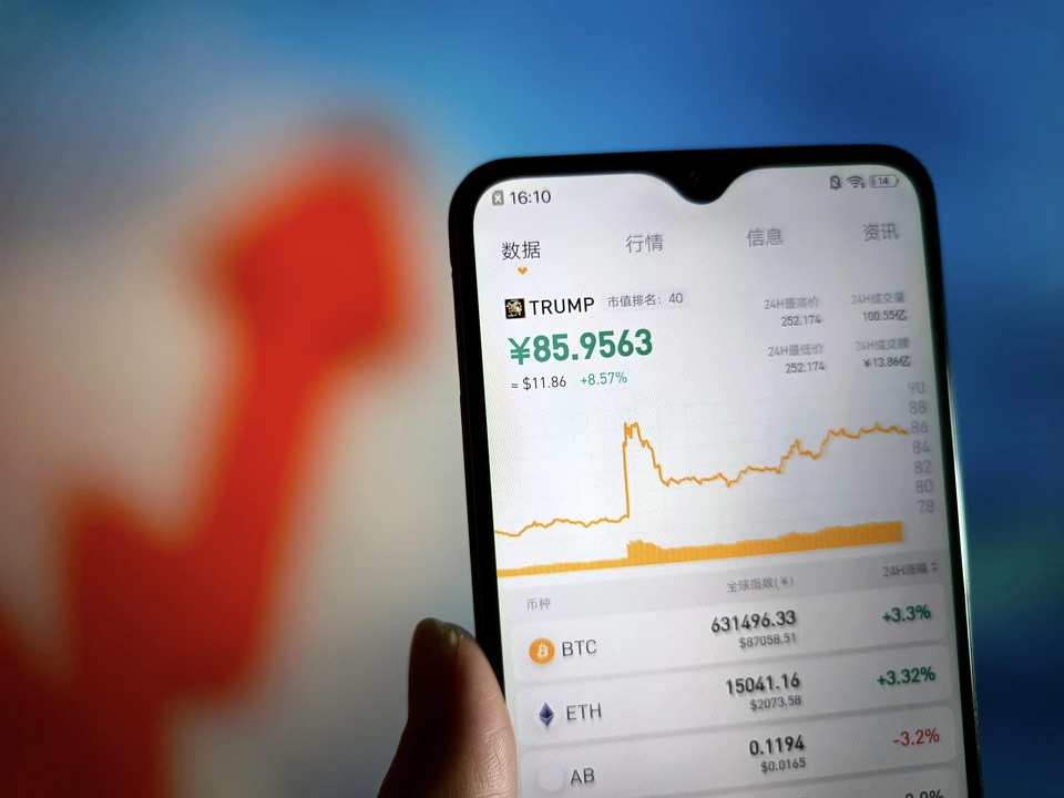 Стоимость мемкойна Трампа снизилась на 80% из-за торгового конфликта с Китаем