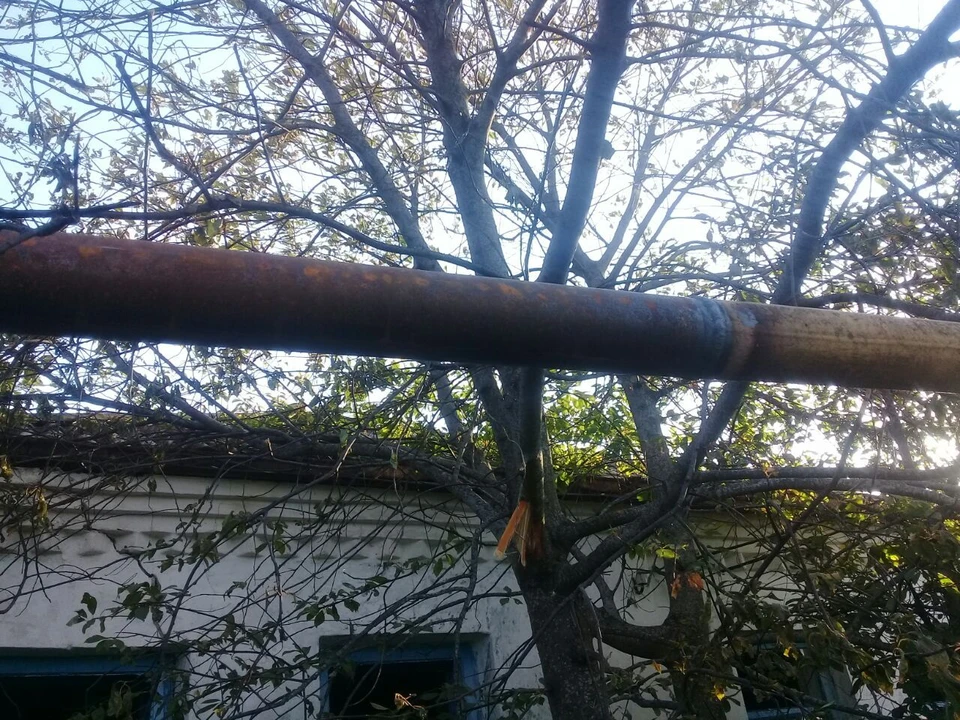 В Грайвороне повреждена газовая труба.