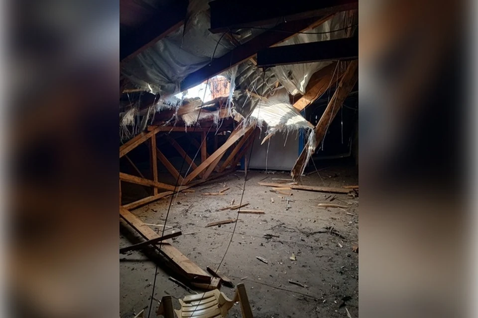 ВСУ не стесняются обстреливать любые объекты, в том числе дома культуры. Фото: тг-канал Владимира Сальдо