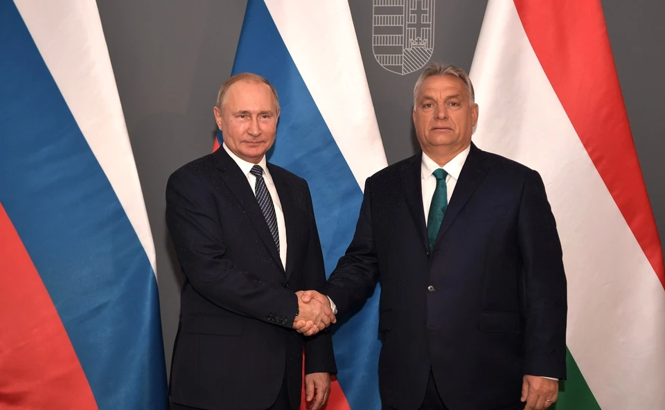 Президент России Владимир Путин и премьер-министр Венгрии Виктор Орбан